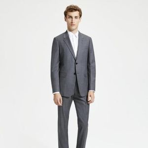 Sartorial Sharkskin Wool Chambers Jacket